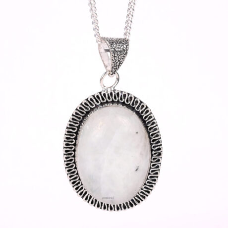 Rainbow Moonstone Pendant | Mothers Day Gift | 925 Sterling Silver Nec –  Silverhub Jewelry India