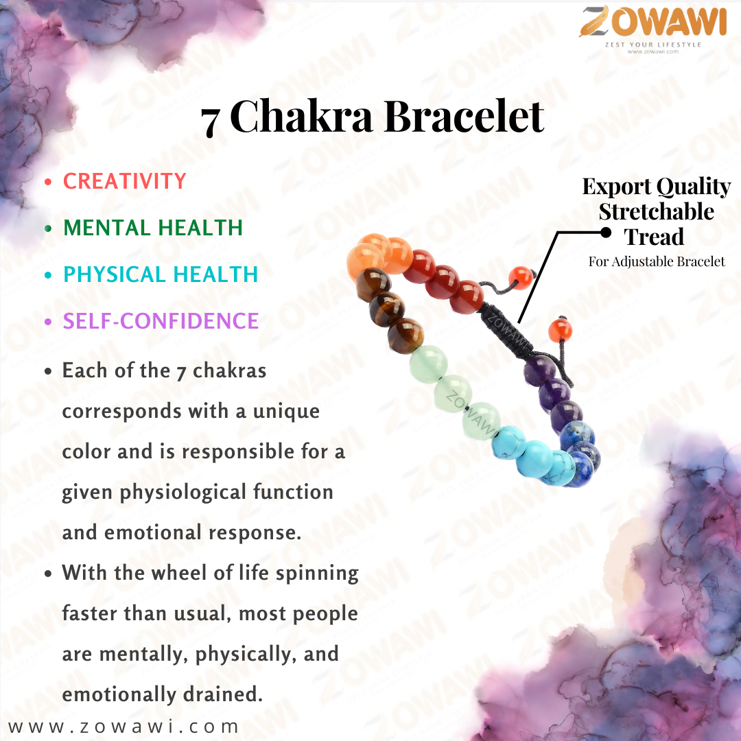 Rose Quartz Seven Chakra Bracelet at Rs 140/piece | Gemstones Bracelets in  Khambhat | ID: 24820992291