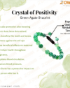 Natural Green Agate Unisex Adjustable Bracelet 8mm Beads Size - Image 2