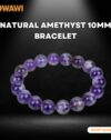 Natural Amethyst 10mm Bracelet