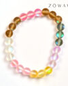 Energized Multi Aura Quartz Bracelet 8mm Beads Size - Image 2