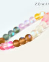 Energized Multi Aura Quartz Bracelet 8mm Beads Size - Image 3