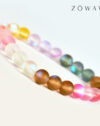 Energized Multi Aura Quartz Bracelet 8mm Beads Size - Image 4