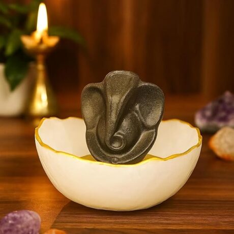 Siddh Energized Money Bowl With Pyrite Ganesha