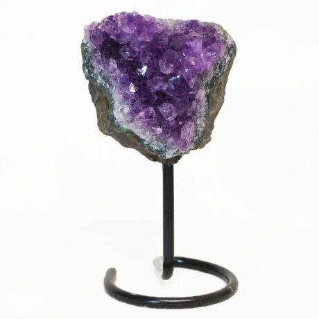 Energized Natural Amethyst Cluster Stand From Uruguay